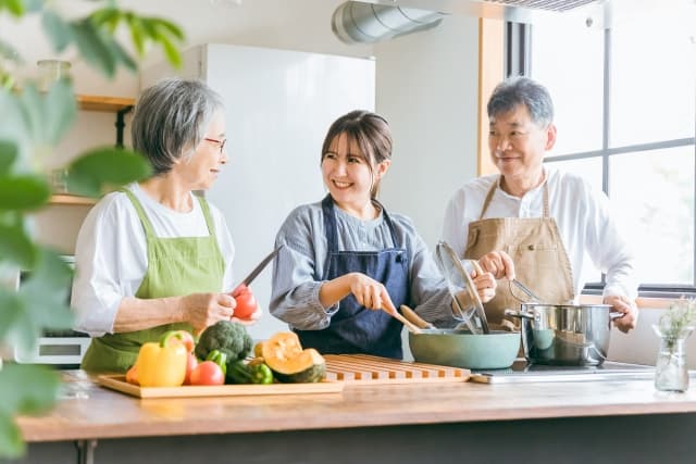 介護現場の笑顔