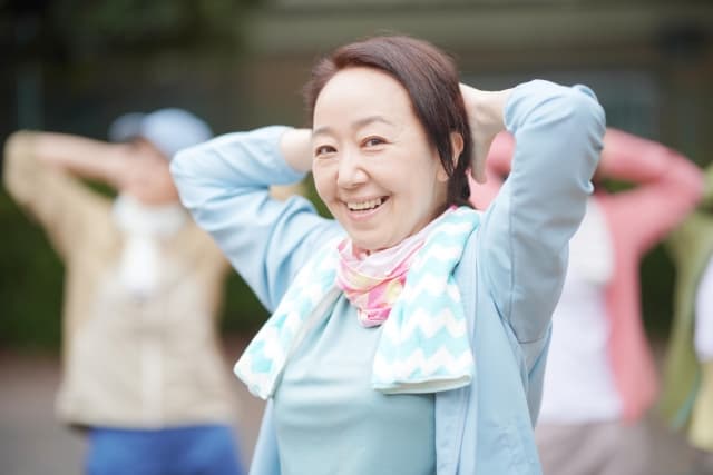 笑顔の高齢者