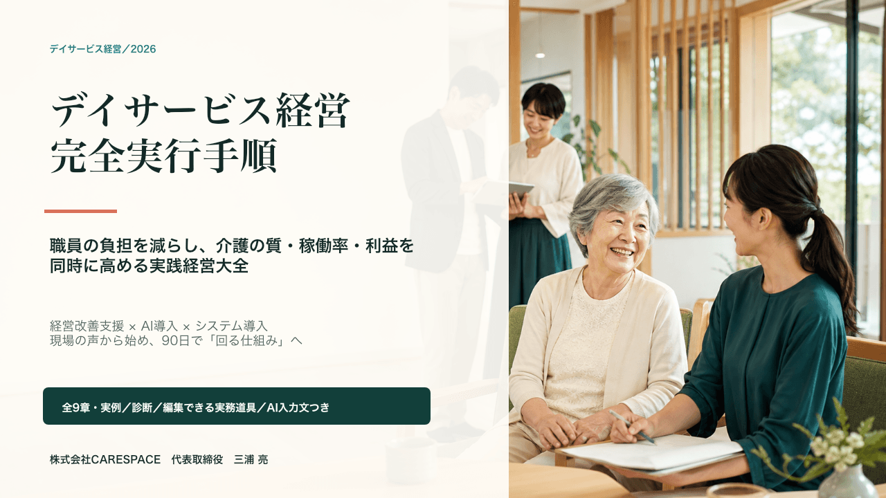 デイサービス経営 完全実行手順 2026の表紙